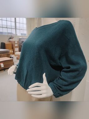 Hague Blue Wool Sweater